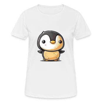 Penguin Baby - Women's Breathable T-Shirt - white - Front - AI Model Female 172 dark (172cm)