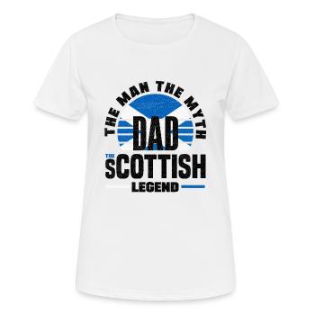 Schottisches Schottland Schottische Flagge Zitat - Frauen T-Shirt atmungsaktiv - Weiß - Vorne - AI Model Female 172 dark (172cm)