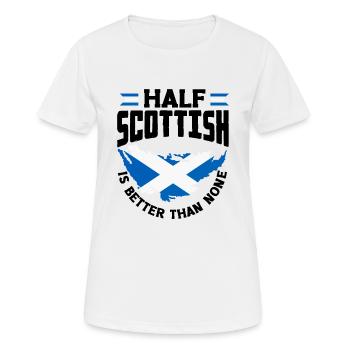 Schottisches Schottland Schottische Flagge Zitat - Frauen T-Shirt atmungsaktiv - Weiß - Vorne - AI Model Female 172 dark (172cm)