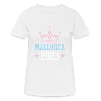 Majorque 2023 - T-shirt respirant Femme - blanc - Devant - AI Model Female 172 dark (172cm)