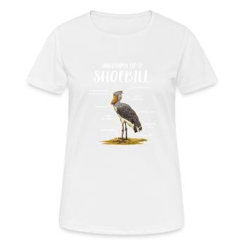 Shoebill Bird Ornithologist Forest I Gift - Women's Breathable T-Shirt - white - Front - AI Model Female 172 dark (172cm)