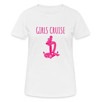 Mädchen Kreuzfahrt Geschenk Frau Kreuzfahrtreise - Frauen T-Shirt atmungsaktiv - Weiß - Vorne - AI Model Female 172 dark (172cm)