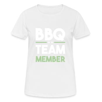 Bbq Team - Frauen T-Shirt atmungsaktiv - Weiß - Vorne - AI Model Female 172 dark (172cm)