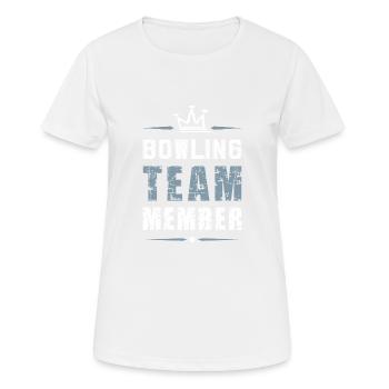 Bowling Team - Women's Breathable T-Shirt - white - Front - AI Model Female 172 dark (172cm)