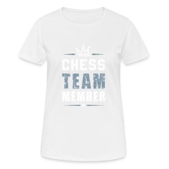 Chess Team - Women's Breathable T-Shirt - white - Front - AI Model Female 172 dark (172cm)