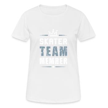 Skater Team - Women's Breathable T-Shirt - white - Front - AI Model Female 172 dark (172cm)