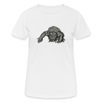 Dragon de Komodo I Motif de dragon de Komodo pour reptiles - T-shirt respirant Femme - blanc - Devant - AI Model Female 172 dark (172cm)