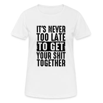 Positive Inspiration Men Women Funny Motivation - Women's Breathable T-Shirt - white - Front - AI Model Female 172 dark (172cm)