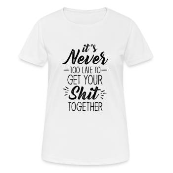 Positive Inspiration Men Women Funny Motivation - Women's Breathable T-Shirt - white - Front - AI Model Female 172 dark (172cm)