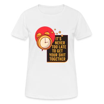 Positive Inspiration Männer Frauen Uhr des Lebens - Frauen T-Shirt atmungsaktiv - Weiß - Vorne - AI Model Female 172 dark (172cm)