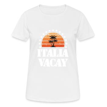 Vacances en Italie - T-shirt respirant Femme - blanc - Devant - AI Model Female 172 dark (172cm)