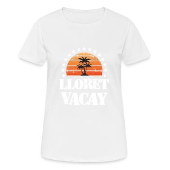 Tourisme Lloret De Mar - T-shirt respirant Femme - blanc - Devant - AI Model Female 172 dark (172cm)