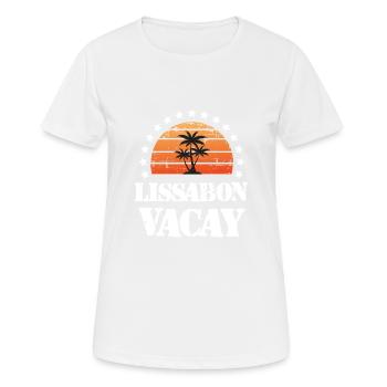 Lisbon Holidays - Women's Breathable T-Shirt - white - Front - AI Model Female 172 dark (172cm)