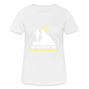 Trail Runner Running Jogging Jogger I Gift - T-shirt respirant Femme - blanc - Devant - AI Model Female 172 dark (172cm)