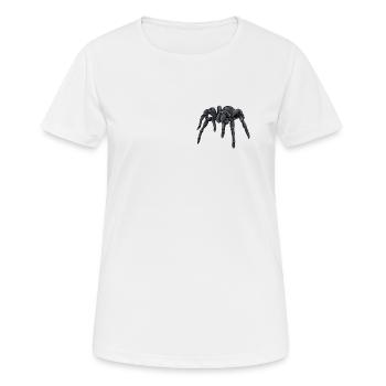 Tarentule I Tarantula Terrarium motif pour - T-shirt respirant Femme - blanc - Devant - AI Model Female 172 dark (172cm)