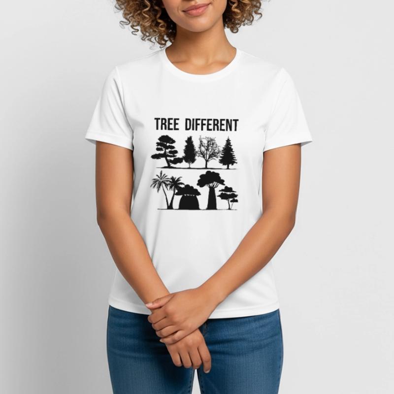 Tree Different - sei anders - sei du selbst Frauen T-Shirt atmungsaktiv
