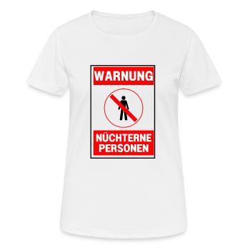 Nüchterne Personen schrecklich - Frauen T-Shirt atmungsaktiv - Weiß - Vorne - AI Model Female 172 dark (172cm)