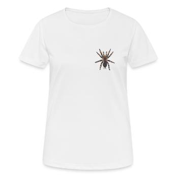 Tarentule I Tarantula Terrarium Motif pour - T-shirt respirant Femme - blanc - Devant - AI Model Female 172 dark (172cm)