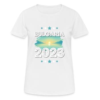Bulgaria 2023 - Women's Breathable T-Shirt - white - Front - AI Model Female 172 dark (172cm)