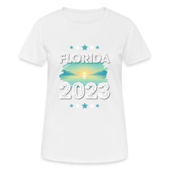 Florida 2023 - Women's Breathable T-Shirt - white - Front - AI Model Female 172 dark (172cm)