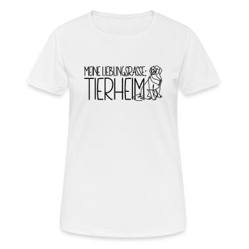Tierschutz Hund Meine Lieblingsrasse Tierheim - Frauen T-Shirt atmungsaktiv - Weiß - Vorne - AI Model Female 172 dark (172cm)