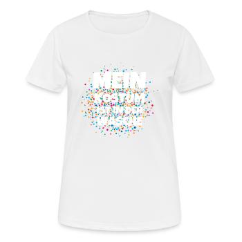 Mein Kostüm ist in der Wäscherei Carnival Party - Frauen T-Shirt atmungsaktiv - Weiß - Vorne - AI Model Female 172 dark (172cm)