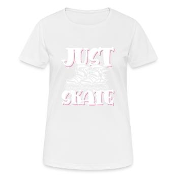 Patinage - T-shirt respirant Femme - blanc - Devant - AI Model Female 172 dark (172cm)