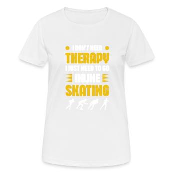 Skate Therapy - Women's Breathable T-Shirt - white - Front - AI Model Female 172 dark (172cm)