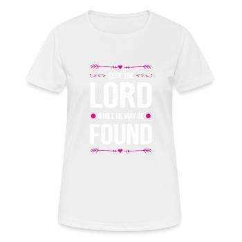 God Bible Proverb - Women's Breathable T-Shirt - white - Front - AI Model Female 172 dark (172cm)