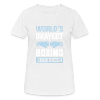 weltbester boxer - Frauen T-Shirt atmungsaktiv - Weiß - Vorne - AI Model Female 172 dark (172cm)