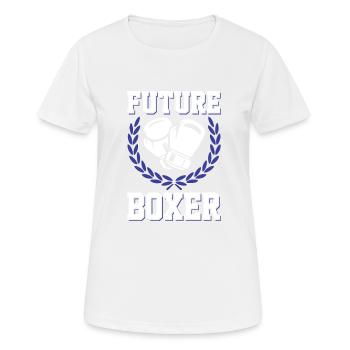 Avenir Boxer - T-shirt respirant Femme - blanc - Devant - AI Model Female 172 dark (172cm)