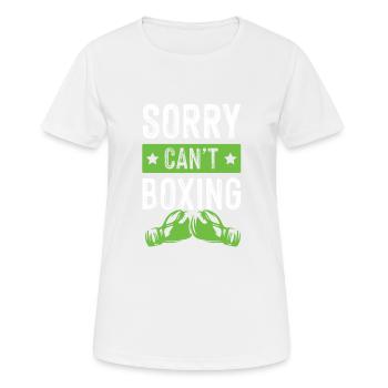 Boxing funny saying - Women's Breathable T-Shirt - white - Front - AI Model Female 172 dark (172cm)