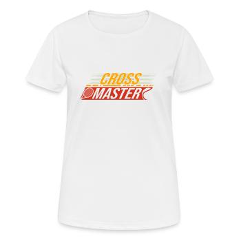 Tennis Art Cross Master Racket Sport Gift Idea - Frauen T-Shirt atmungsaktiv - Weiß - Vorne - AI Model Female 172 dark (172cm)