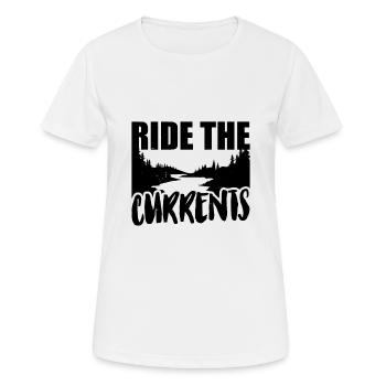 River Rafting - Women's Breathable T-Shirt - white - Front - AI Model Female 172 dark (172cm)