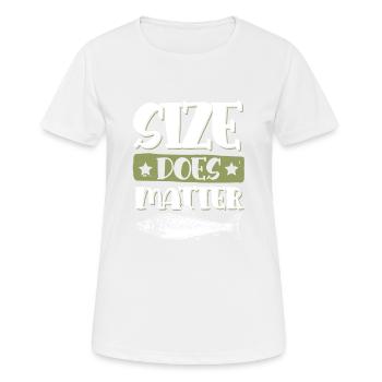 Fishing anglers - Women's Breathable T-Shirt - white - Front - AI Model Female 172 dark (172cm)