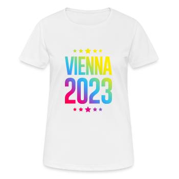 Vienna 2023 Wien - Women's Breathable T-Shirt - white - Front - AI Model Female 172 dark (172cm)