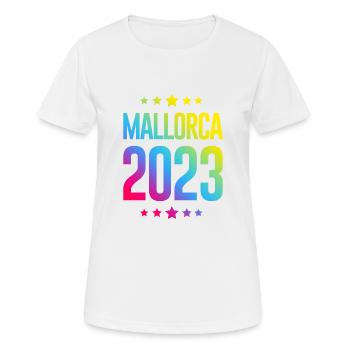 Majorque 2023 - T-shirt respirant Femme - blanc - Devant - AI Model Female 172 dark (172cm)