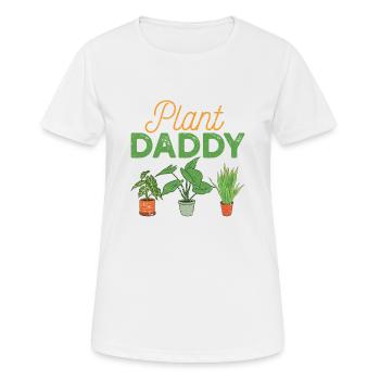 Plant Daddy Nature Botanical Gardener Plants - Women's Breathable T-Shirt - white - Front - AI Model Female 172 dark (172cm)
