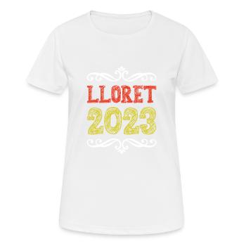Lloret De Mar 2023 - Frauen T-Shirt atmungsaktiv - Weiß - Vorne - AI Model Female 172 dark (172cm)