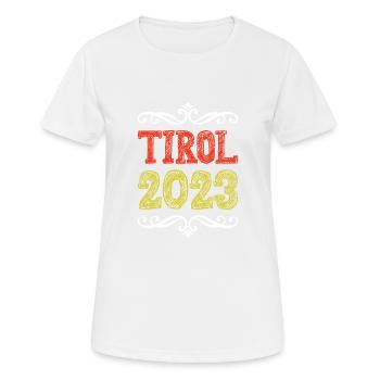Tyrol 2023 - T-shirt respirant Femme - blanc - Devant - AI Model Female 172 dark (172cm)