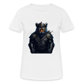 WIKINGER BERSERKER TIGER I VIKINGS - Frauen T-Shirt atmungsaktiv - Weiß - Vorne - AI Model Female 172 dark (172cm)