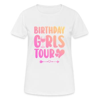 Birthday Party Team - Women's Breathable T-Shirt - white - Front - AI Model Female 172 dark (172cm)