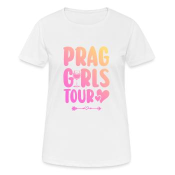 Prague Party Team - Women's Breathable T-Shirt - white - Front - AI Model Female 172 dark (172cm)