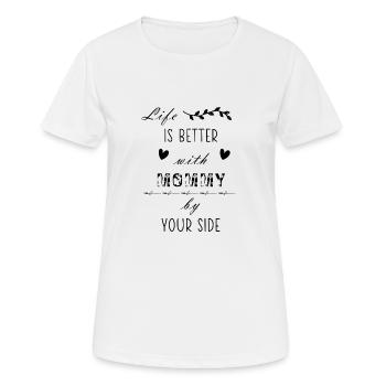 La vie est meilleure avec une fille à vos côtés - drôle - T-shirt respirant Femme - blanc - Devant - AI Model Female 172 dark (172cm)