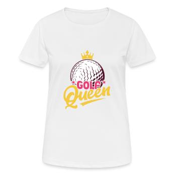 Golf Queen Golfing Par Tee - Frauen T-Shirt atmungsaktiv - Weiß - Vorne - AI Model Female 172 dark (172cm)