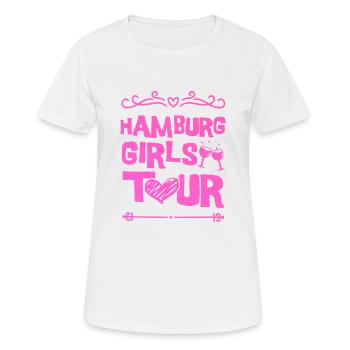 Hamburg Party Team - Women's Breathable T-Shirt - white - Front - AI Model Female 172 dark (172cm)