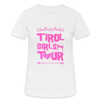 Tirol Party Team - Women's Breathable T-Shirt - white - Front - AI Model Female 172 dark (172cm)