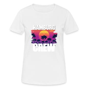 Hambourg Tourisme - T-shirt respirant Femme - blanc - Devant - AI Model Female 172 dark (172cm)