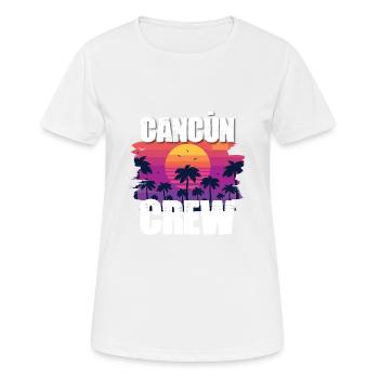 Tourisme Cancún - T-shirt respirant Femme - blanc - Devant - AI Model Female 172 dark (172cm)