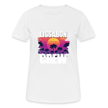 Lisbon Holidays - Women's Breathable T-Shirt - white - Front - AI Model Female 172 dark (172cm)